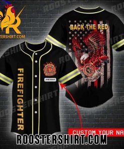 Quality Custom Back The Red Firefighters Baseball Jersey Gift for MLB Fans