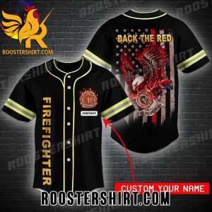 Quality Custom Back The Red Firefighters Baseball Jersey Gift for MLB Fans