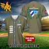 Quality Custom Cuba Olive Army Color Baseball Jersey Gift for MLB Fans