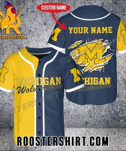 Quality Custom Name NCAA Michigan Wolverines Baseball Jersey Gift for MLB Fans
