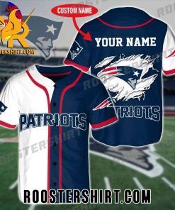 Quality Custom Name New England Patriots Baseball Jersey Gift for MLB Fans