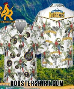 Quality Denver Nuggets Tropical And Basketball Champions Pattern Print Hawaiian Shirt And Shorts