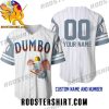 Quality Dumbo Elephant White Light Grey Disney Custom Baseball Jersey Gift for MLB Fans