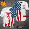 Quality Fireball US Flag Customized Baseball Jersey Gift for MLB Fans