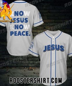 Quality Know Jesus Know Peace Baseball Jersey Gift for MLB Fans