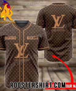 Quality Louis Vuitton Logo Personalized Baseball Jersey Gift for MLB Fans