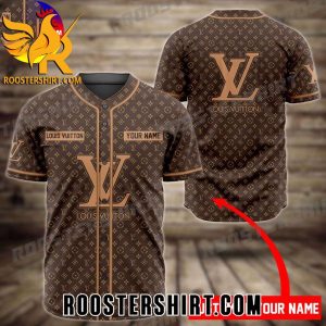 Quality Louis Vuitton Logo Personalized Baseball Jersey Gift for MLB Fans