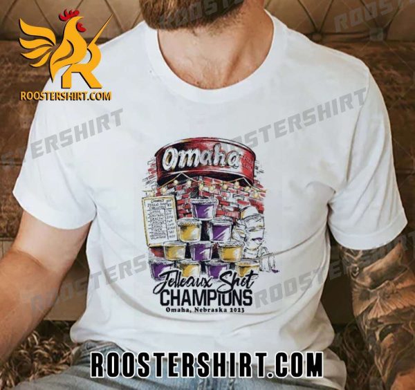 Quality Lsu Tigers Omaha Jelleaux Shot Champions 2023 Unisex T-Shirt
