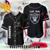 Quality NFL Las Vegas Raiders Custom Name Baseball Jersey Gift for MLB Fans