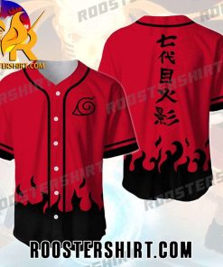 Quality Naruto Akatsuki Red Baseball Jersey Gift for MLB Fans