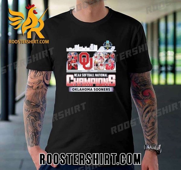 Quality Oklahoma Sooners 2023 NCAA Softball National Champions Skyline Unisex T-Shirt