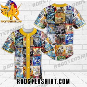 Quality Pokemon All Covers Baseball Jersey Gift for MLB Fans