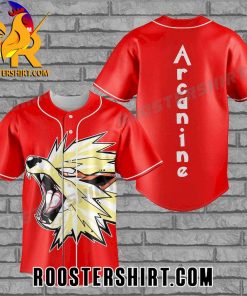 Quality Pokemon Arcanine Customized Baseball Jersey Gift for MLB Fans