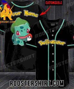 Quality Pokemon Bulbasaur Personalized Baseball Jersey Gift for MLB Fans