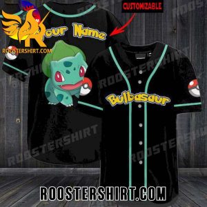 Quality Pokemon Bulbasaur Personalized Baseball Jersey Gift for MLB Fans