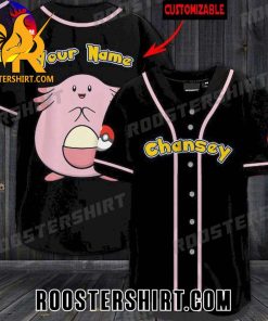 Quality Pokemon Chansey Personalized Baseball Jersey Gift for MLB Fans