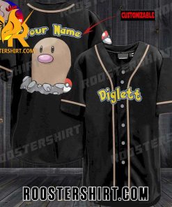 Quality Pokemon Diglett Personalized Baseball Jersey Gift for MLB Fans