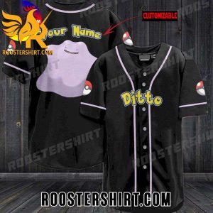 Quality Pokemon Ditto Personalized Baseball Jersey Gift for MLB Fans
