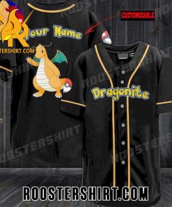 Quality Pokemon Dragonite Personalized Baseball Jersey Gift for MLB Fans