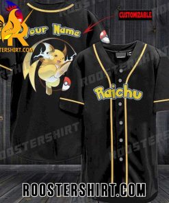 Quality Pokemon Raichu Personalized Baseball Jersey Gift for MLB Fans