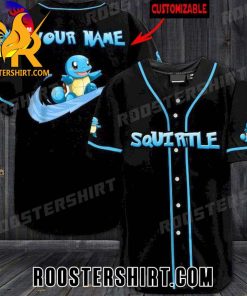 Quality Pokemon Squirtle Personalized Baseball Jersey Gift for MLB Fans