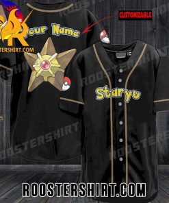 Quality Pokemon Staryu Personalized Baseball Jersey Gift for MLB Fans