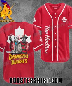 Quality Tim Hortons Horror Drink Buddies Baseball Jersey Gift for MLB Fans