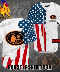 Quality Titos US Flag Customized Baseball Jersey Gift for MLB Fans