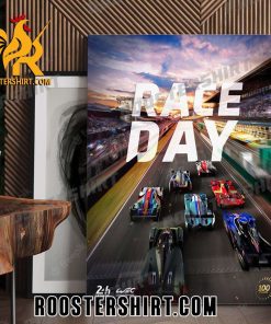 Race Day Le Mans 24 Poster Canvas