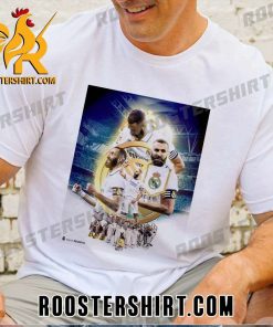 Real Madrid Karim Benzema Legend Trophy Cup Champions T-Shirt