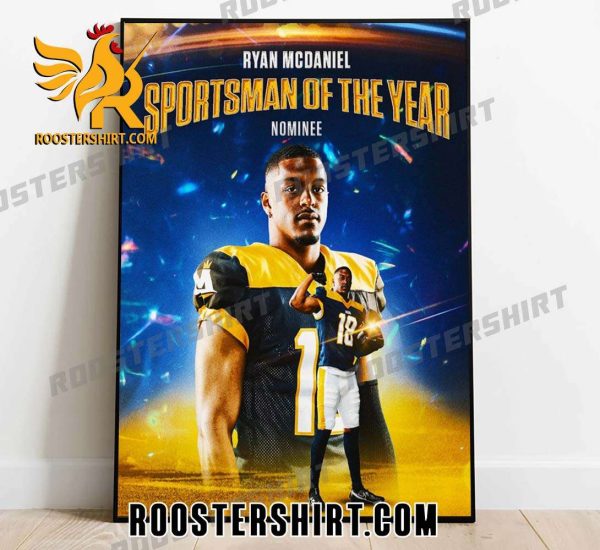 Ryan McDaniel Sportsman Of The Year Nominee Poster Canvas