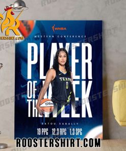 Satou Sabally Player Of The Week Western Conference WNBA Poster Canvas