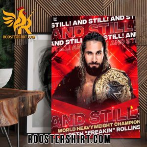Seth Rollins Champs World Heavyweight Champions Poster Canvas