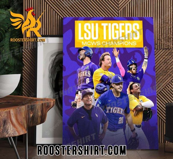 THE LSU TIGERS ARE NATIONAL CHAMPIONS FOR THE 7TH TIME IN PROGRAM HISTORY POSTER CANVAS