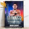 Teofimo Lopez Winner 2023 Bud Light Poster Canvas