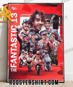 The Fantastic 13 Dutch GP in MotoGP Poster Canvas