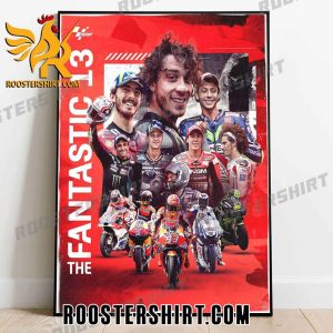 The Fantastic 13 Dutch GP in MotoGP Poster Canvas