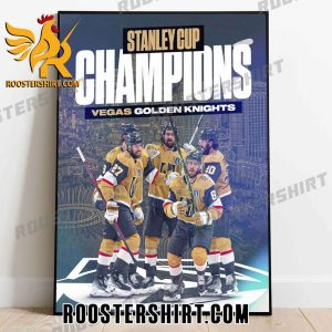 The Vegas Golden Knights Champions Stanley Cup 2023 Poster Canvas