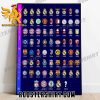 Wall Of Champions UEFA Champions League Poster Canvas
