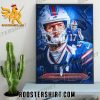 Welcome Josh Allen Join Madden NFL 24 Poster Canvas