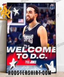 Welcome To DC Tyus Jones Washington Wizards NBA Poster Canvas