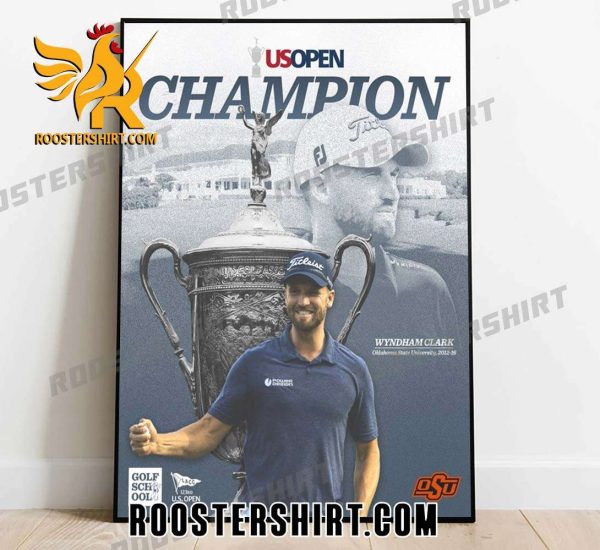 Wyndham Clark 2023 US Open Champions Poster Canvas
