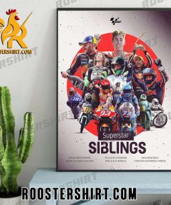2023 Superstar Siblings Moto GP Poster Canvas