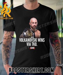 Alex Volkanovski Wins Via TKO UFC 290 T-Shirt