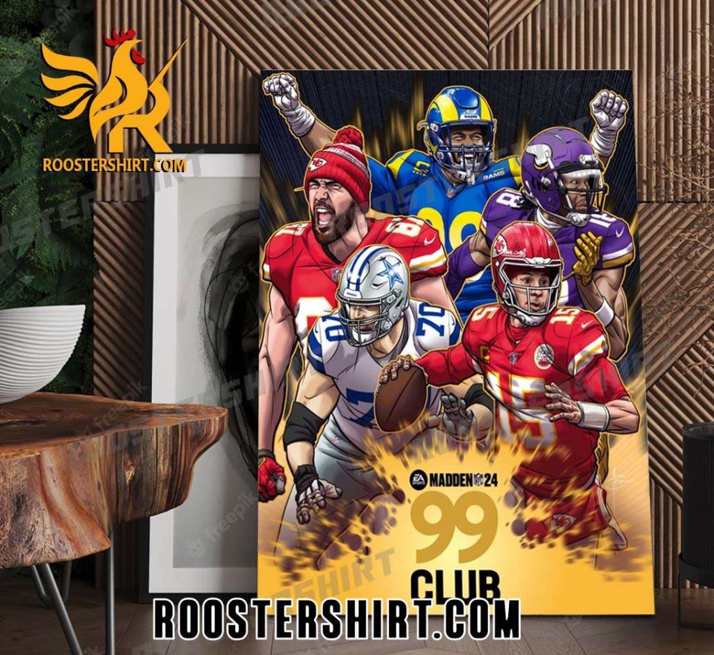 All NFL Team Madden 24 NFL 99 Club Poster Canvas