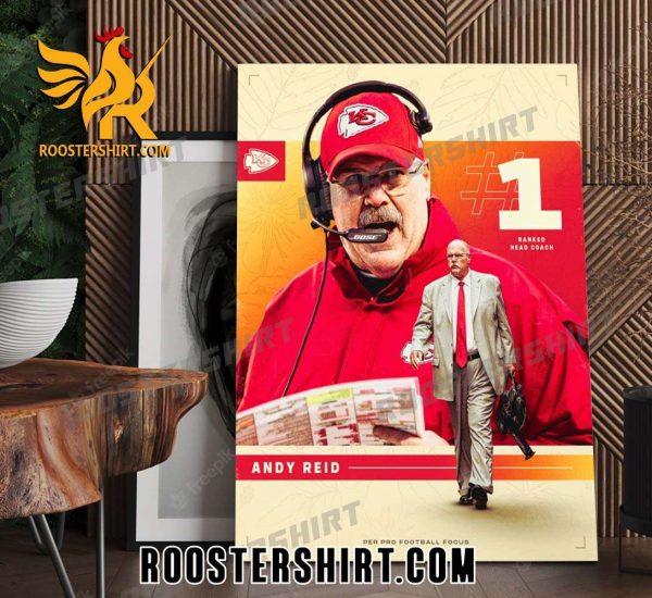 Andy Reid No1 Ranked Head Coach Kansas City Chiefs Poster Canvas