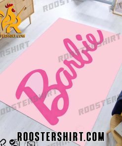 Barbie Logo Pink Color Rug Carpet Home Decor