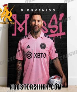 Bienvenido Messi Inter Miami CF Poster Canvas