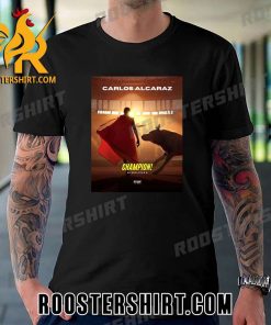 Carlos Alcaraz Wimbledon Champion 2023 Art Style T-Shirt