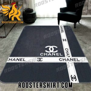 Chanel Rugs for Living Room With Logo CC Pattern Black And White -  Roostershirt